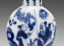 Chinese, Snuff bottle with garden scene