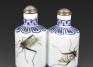 Chinese, Double snuff bottle with crickets