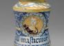 Italian, Albarello containing compound made from mastic