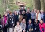 Director Tricia Y. Paik (at right) with Director's Circle members on annual art tour, at Frank Lloyd Wright’s Fallingwater, PA