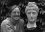 Wendy Watson poses with her 1997 acquisition, Faustina the Elder
