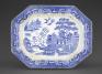 Unknown (English; British), willow pattern platter, ca. 1820