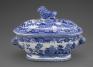 Unknown (British; English), Willow pattern sauce tureen and lid, 1784-1840
