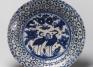 Unknown artist (Persian), Dish with two cranes