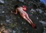 Ana Mendieta (Cuban, 1948-1985), Silueta Sangrienta, 1975 (film still)