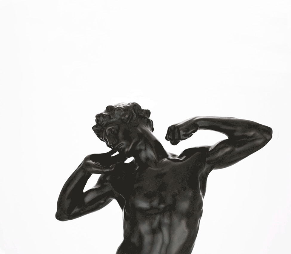 Frederic Leighton, 1st Baron Leighton of Stretton (British, 1830-1896), The Sluggard (detail), 1882 modeled; 1890 cast