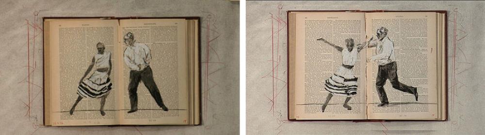 William Kentridge (South African, b. 1955), Tango for Page Turning (details), 2012-2013 William Kentridge (South African, b. 1955), Tango for Page Turning (details), 2012-2013