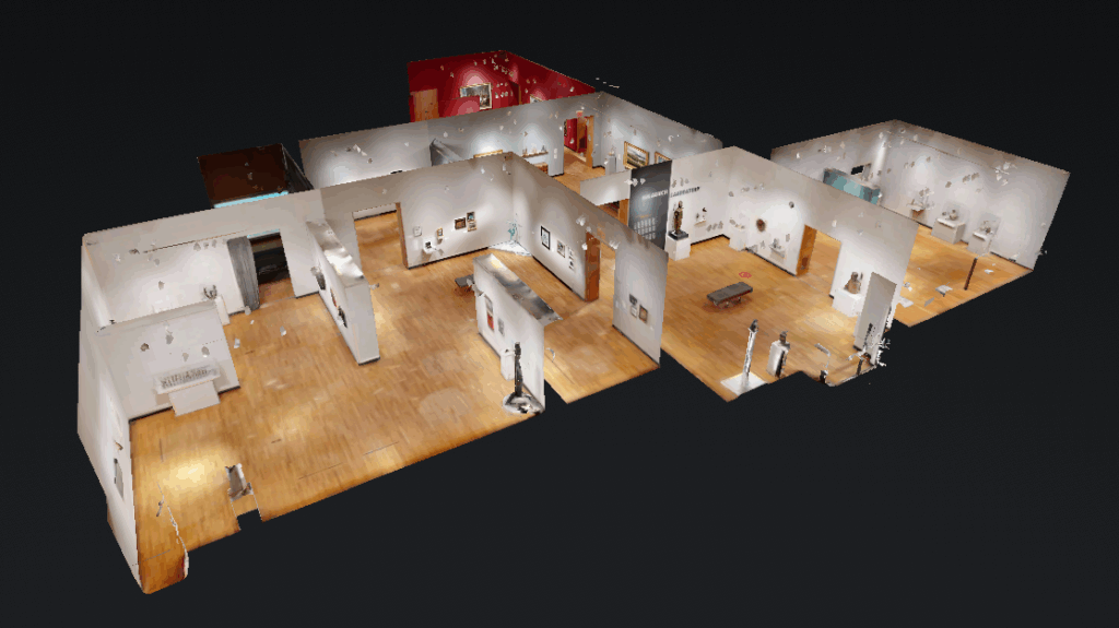Dollhouse view of 3D Museum