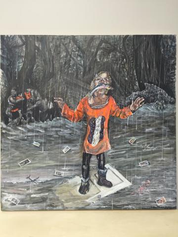 Curlee Raven Holton (American, b. 1951), Survival, from the Deluge series, 2018