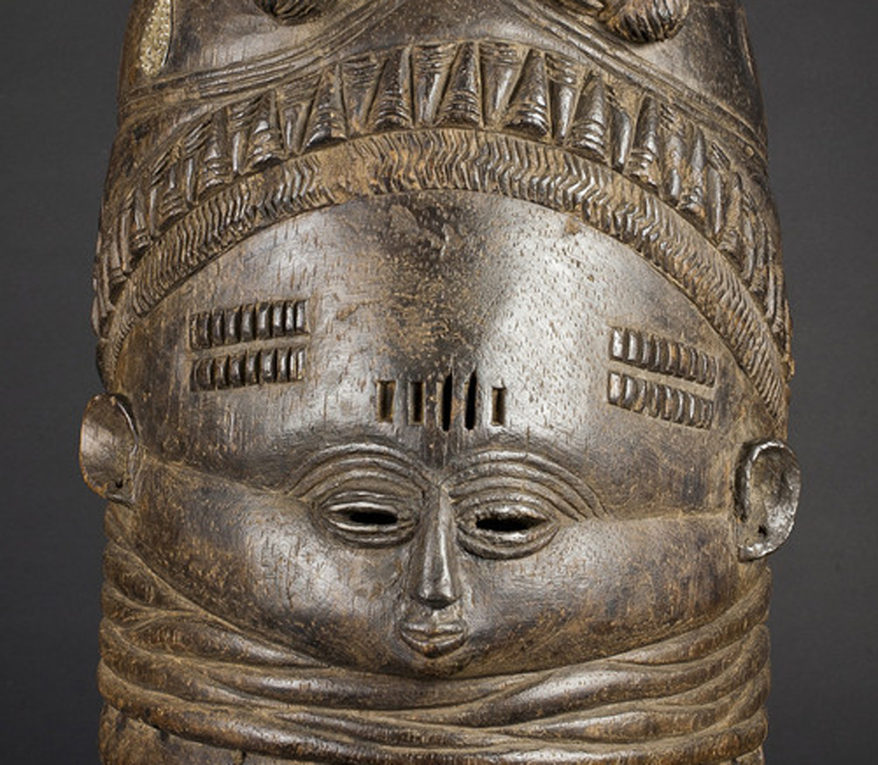 Maker unknown (African; Mende), Sowo Wui dance mask (detail), early 20th century