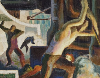 Thomas H. Benton (American, 1889-1975), Study for Steel from America Today, 1930
