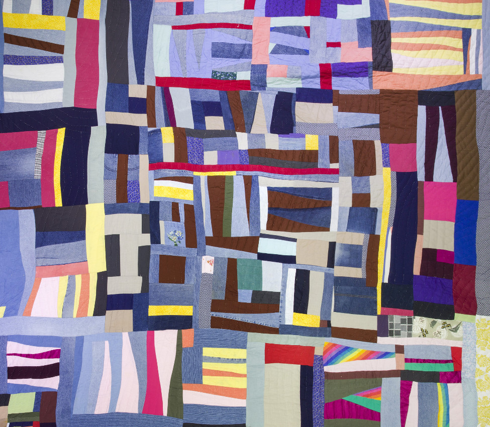 Mary Lee Bendolph (American, 1935- ), Grandpa Stripes (detail), 2010