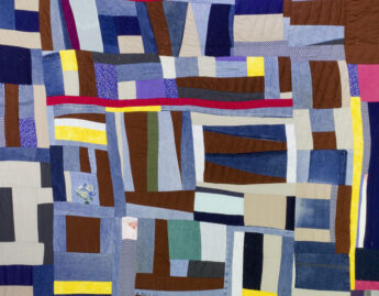Mary Lee Bendolph (American, b. 1935), Grandpa Stripes, 2010 (detail)