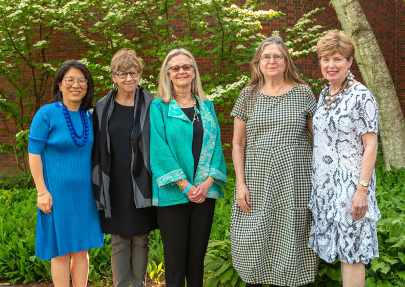 Tricia Paik with museum supporters from the Class of '72 , May 2022