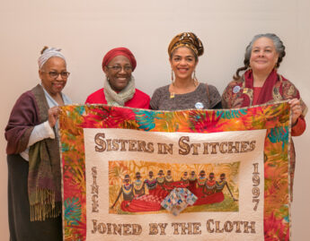 Sisters in Stitches: (from l. to r.) Lesyslie Rackard, Karen Beckett, Christle Rawlins-Jackson, Susi Ryan