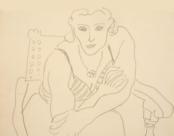 Henri Matisse (French, 1869-1954), Femme en fauteuil (Woman in chair), 1935, pencil on paper, collection of The Pierre and Tana Matisse Foundation, 346.203120