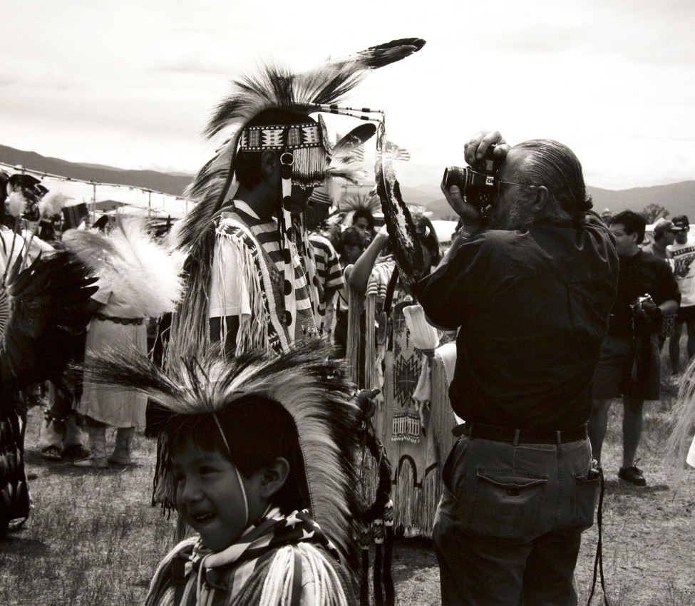 Zig Jackson (Mandan, Hidatsa, Arikara, American, b. 1957), Indian Photographing Tourist Photographing Indian, #1 of 4, Taos, New Mexico (detail), 1992 negative, 2018 print