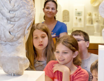 Fourth grade students investigate ancient objects