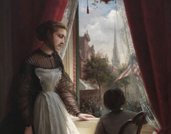 Oscar Kunath (German, 1830-1904), He Does Not Return (detail), 1867