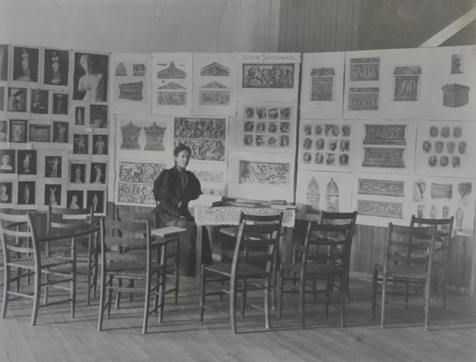 Louise Fitz Randolph in Lyman Williston Hall Louise Fitz Randolph in Lyman Williston Hall