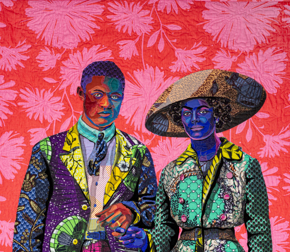 Bisa Butler (American, b. 1975), Broom Jumpers (detail), 2019