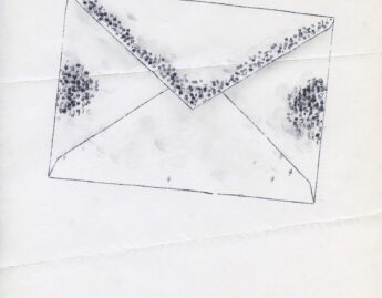 Lenka Clayton (British, b. 1977), Imagined Germs on the Mail 10/12/2020 in the series "Typewriter Drawings", 2020