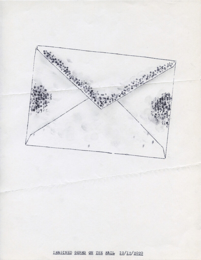 Lenka Clayton (British, b. 1977), Imagined Germs on the Mail 10/12/2020 in the series 