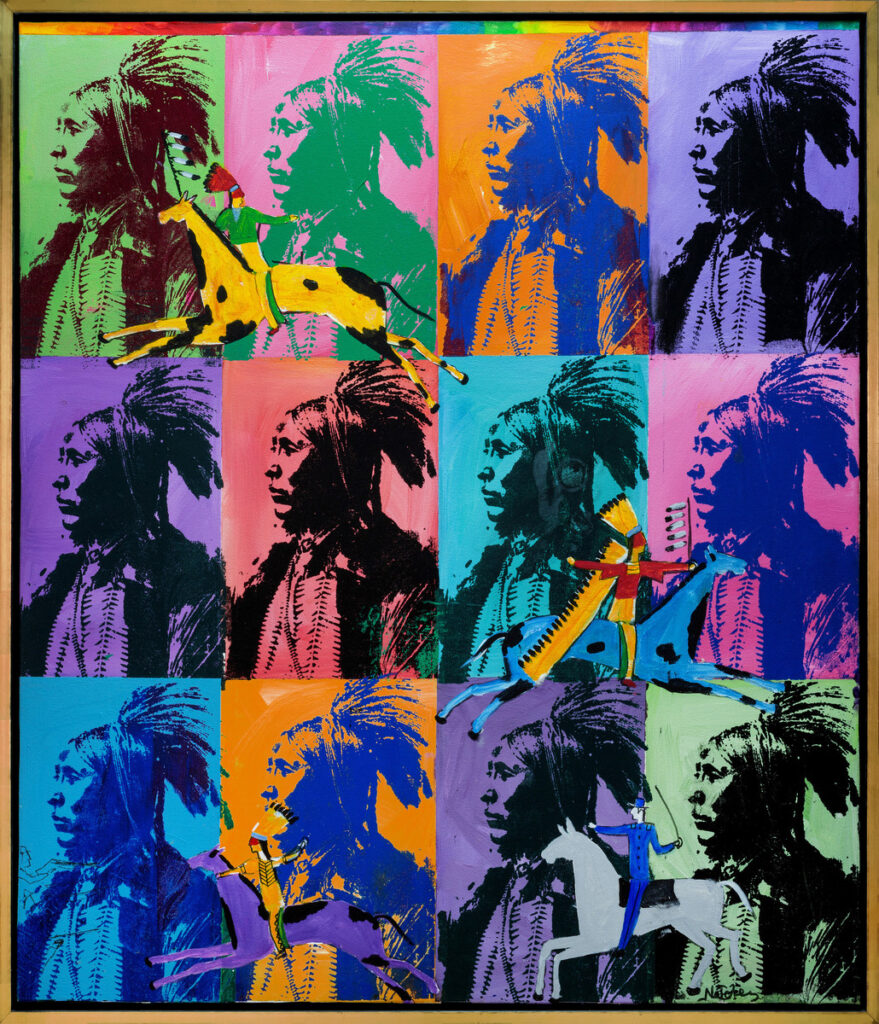 Stan Natchez (Fernandeño Tataviam Band of Mission Indians, b. 1954), Homage to Warhol, 2012