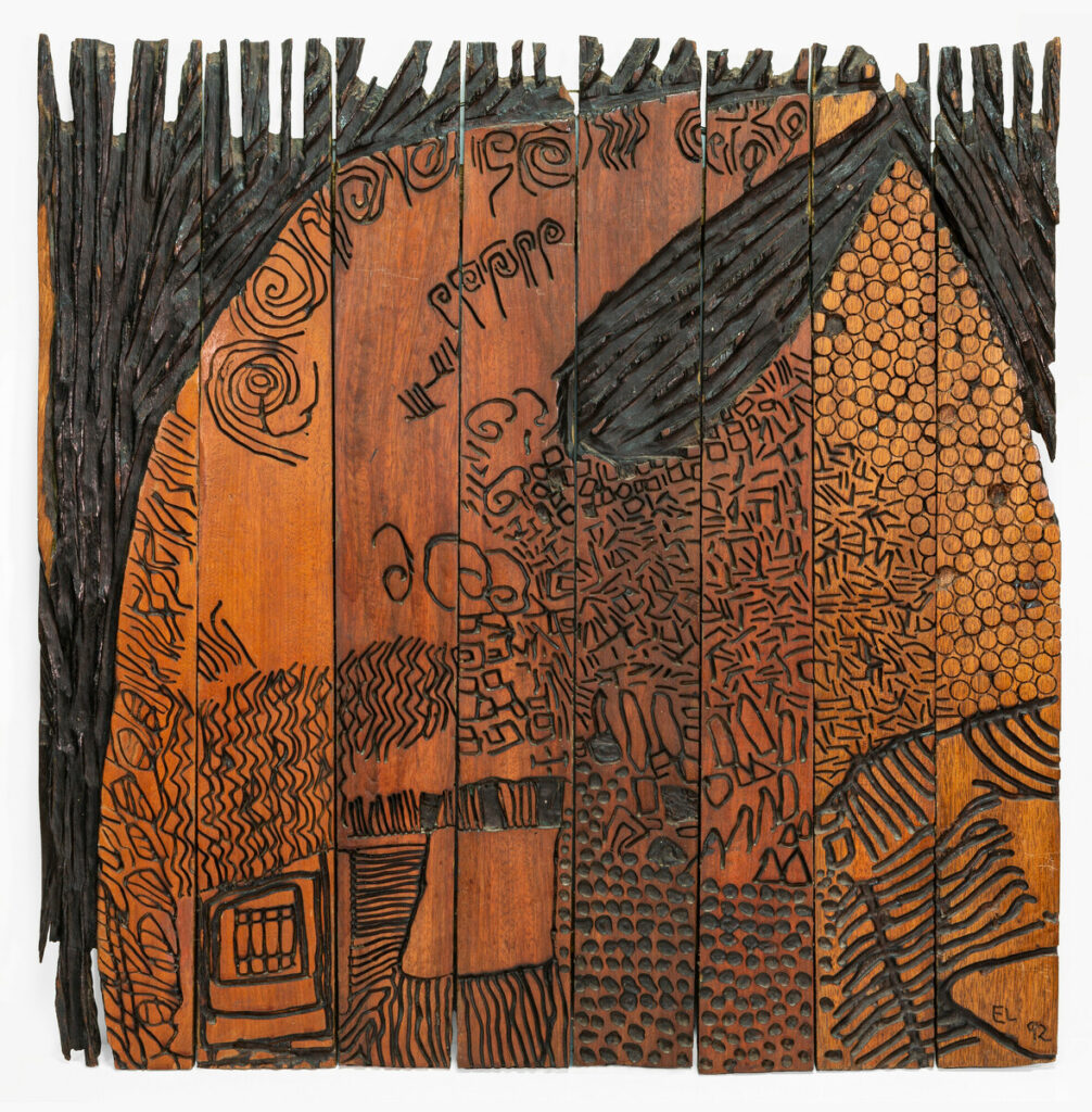 El Anatsui (Ghanaian, b. 1944), Bird, 1992