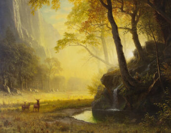 Albert Bierstadt (American, 1830-1902), Hetch Hetchy Canyon (detail), 1875, oil on canvas