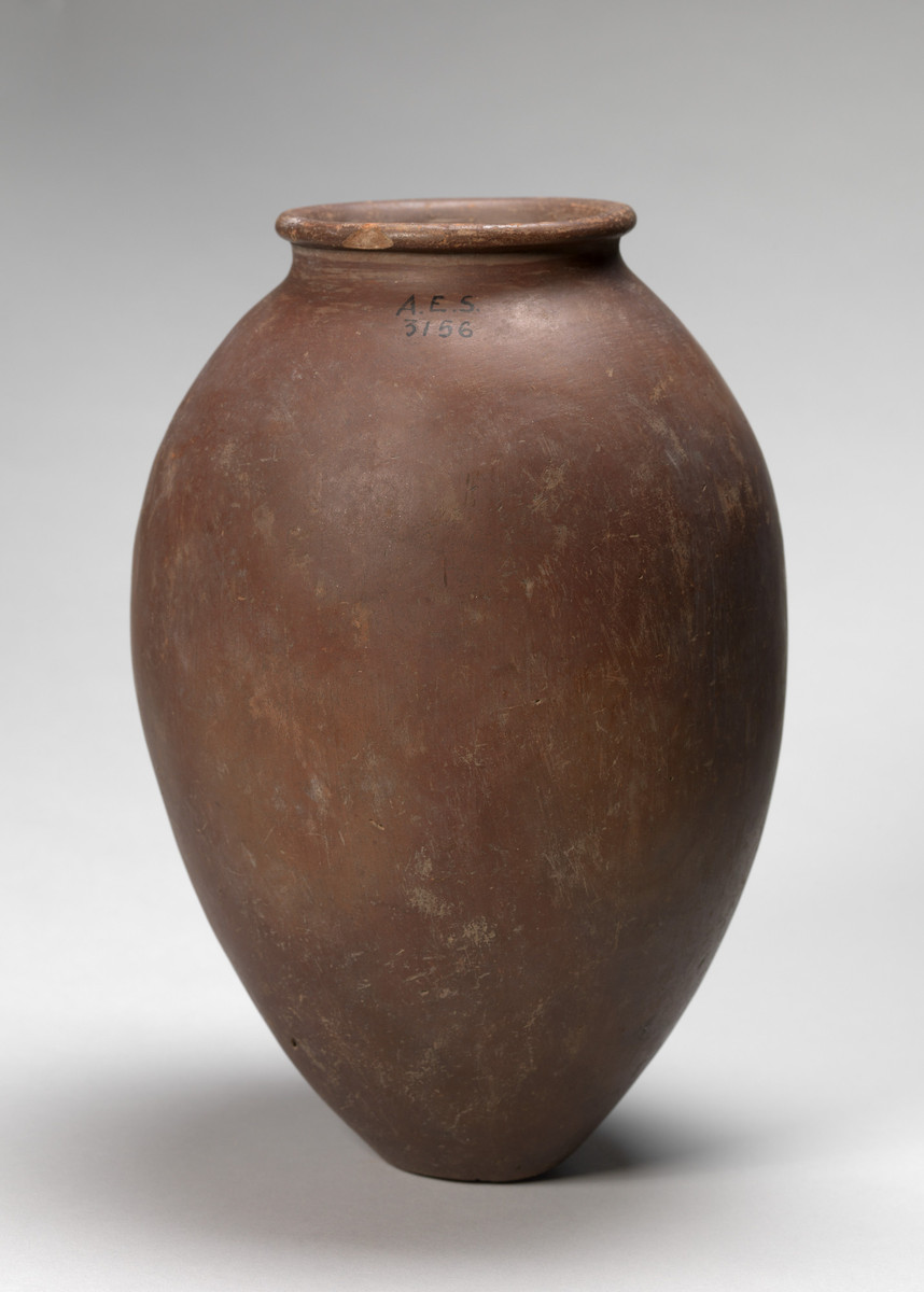 Egyptian, ovoid jar