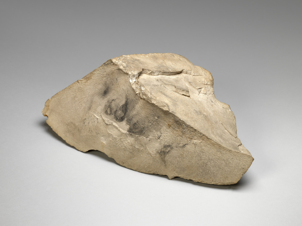 Egyptian, Stela fragment with man