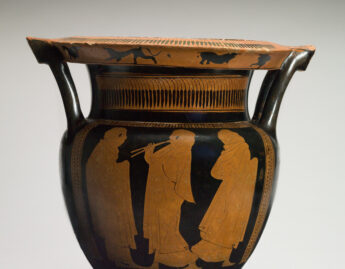 Eupolis Painter, Column krater with veiled dancers