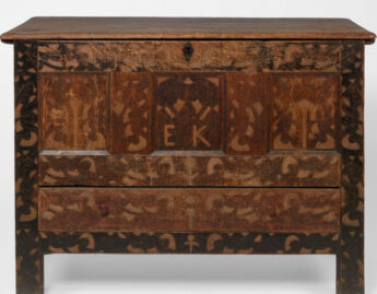 Allis, Ichabod (probably); Belding, Samuel Jr. (probably), British; American (1675-1747); (1657-1778),  Hadley Chest; Dower Chest; Chest With Drawer, ca. 1700