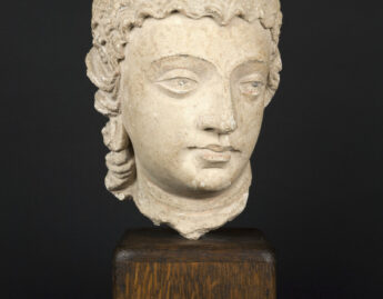 Gandharan, Head of Bodhisattva or celestial being