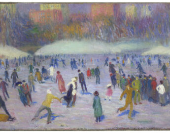 Glackens, William; Skaters, Central Park