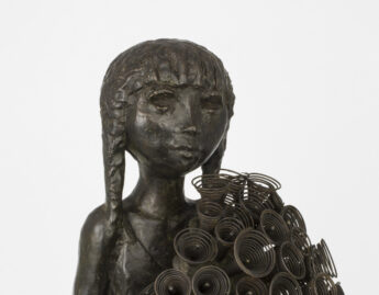 Henry Rox (American, 1899-1967), Girl With Flowers (detail), 1966