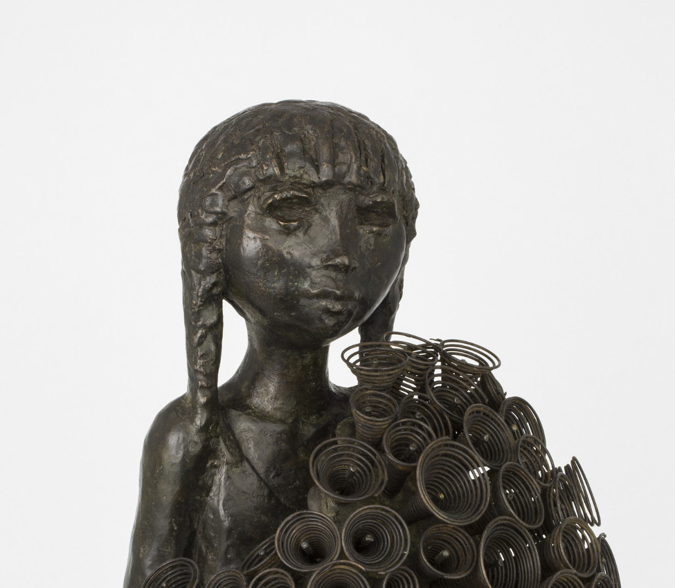 Henry Rox (American, 1899-1967), Girl With Flowers (detail), 1966