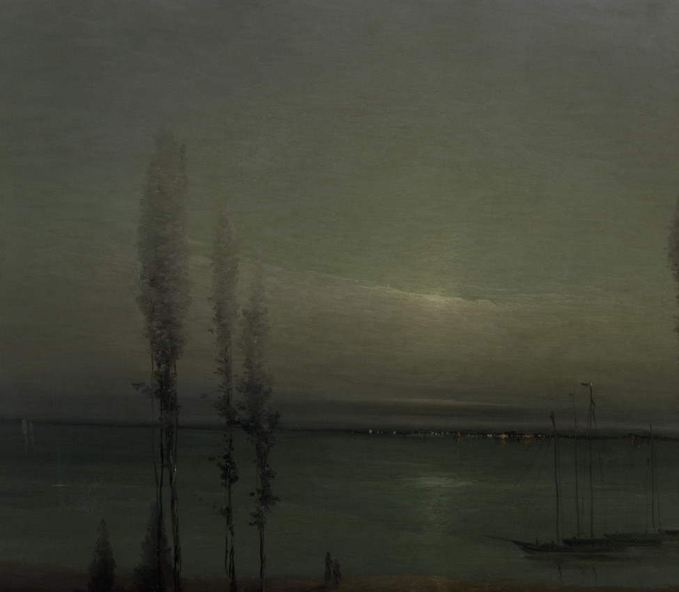 Leon Dabo (American, 1868-1960), Moonlight Waterscape (detail), ca. 1900-1910