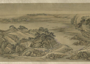 Wang Hui, Spring Dawn at Yanji [Rock of Swallows]