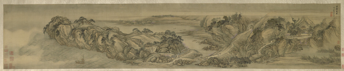 Wang Hui, Spring Dawn at Yanji [Rock of Swallows]