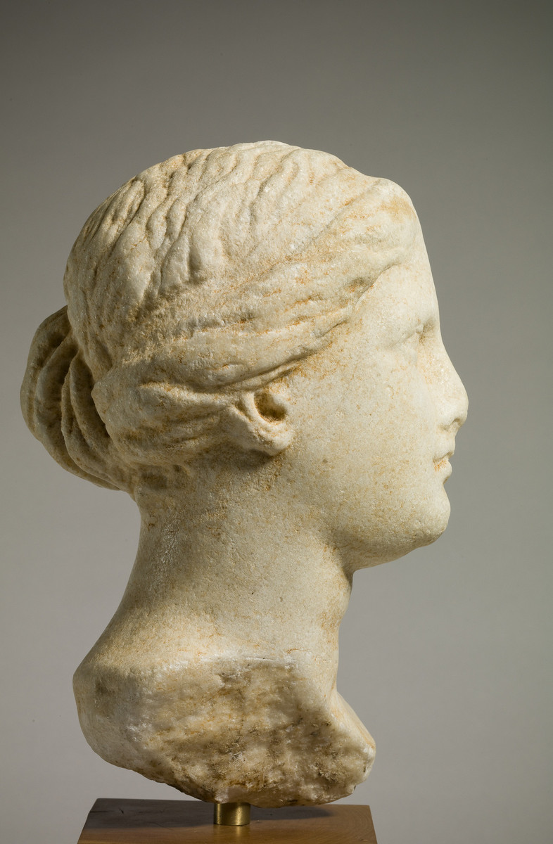 Greek, Head of a woman, possibly Aphrodite