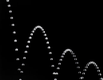 Berenice Abbott (American, 1898-1991), The Science Pictures: Multiple Flash Photograph (Bouncing Ball) (detail), 1982
