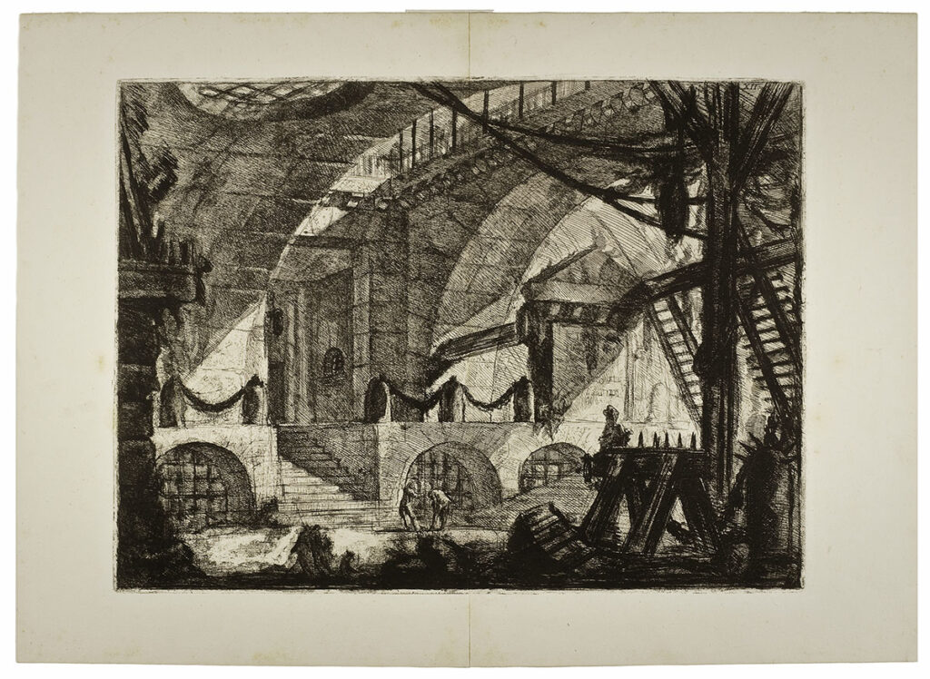 Piranesi, The Sawhorse, Plate XII from the series Carceri d'Invenzione