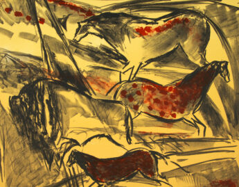 Elaine De Kooning (American, 1918-1989), Untitled, from the Lascaux Series (detail), 1984