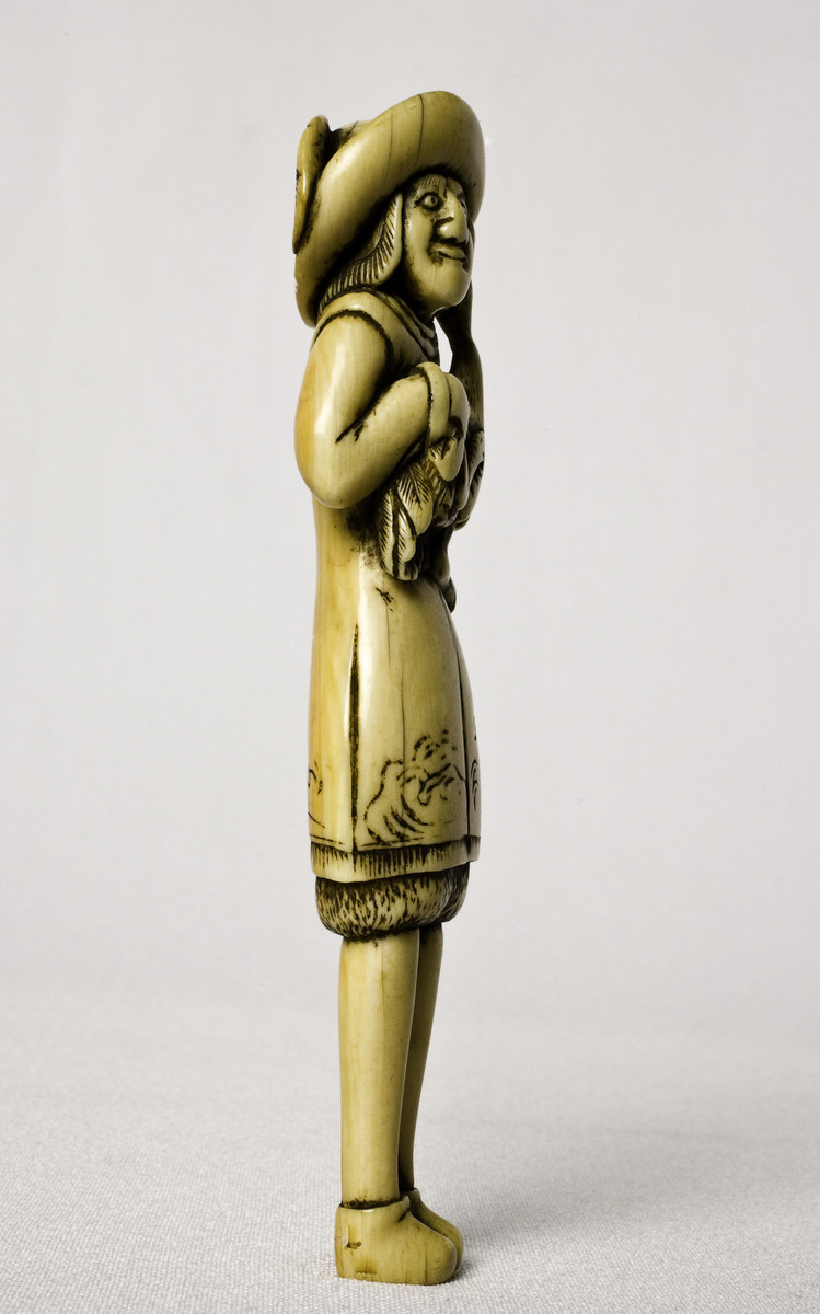 Japanese, Dutchman holding a bird