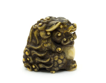 Japanese, Shishi with ball