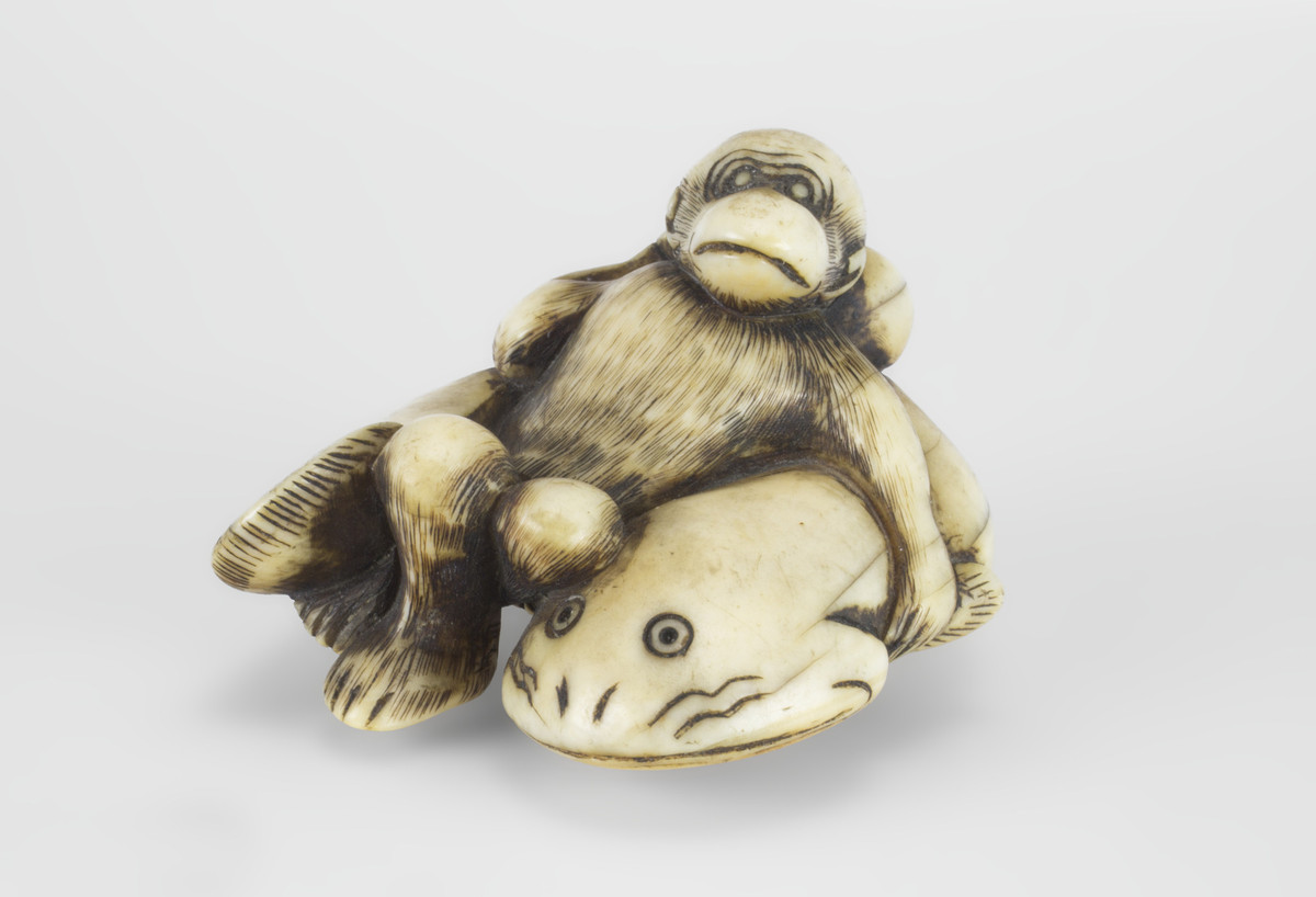 Japanese, Monkey and earthquake fish (namazu)