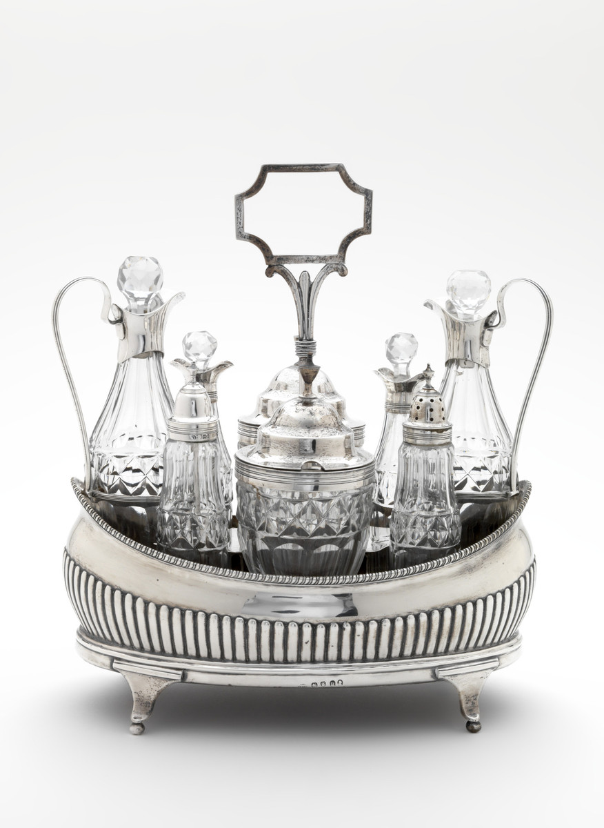 Charles Chesterman (British; English), condiment set, 1803