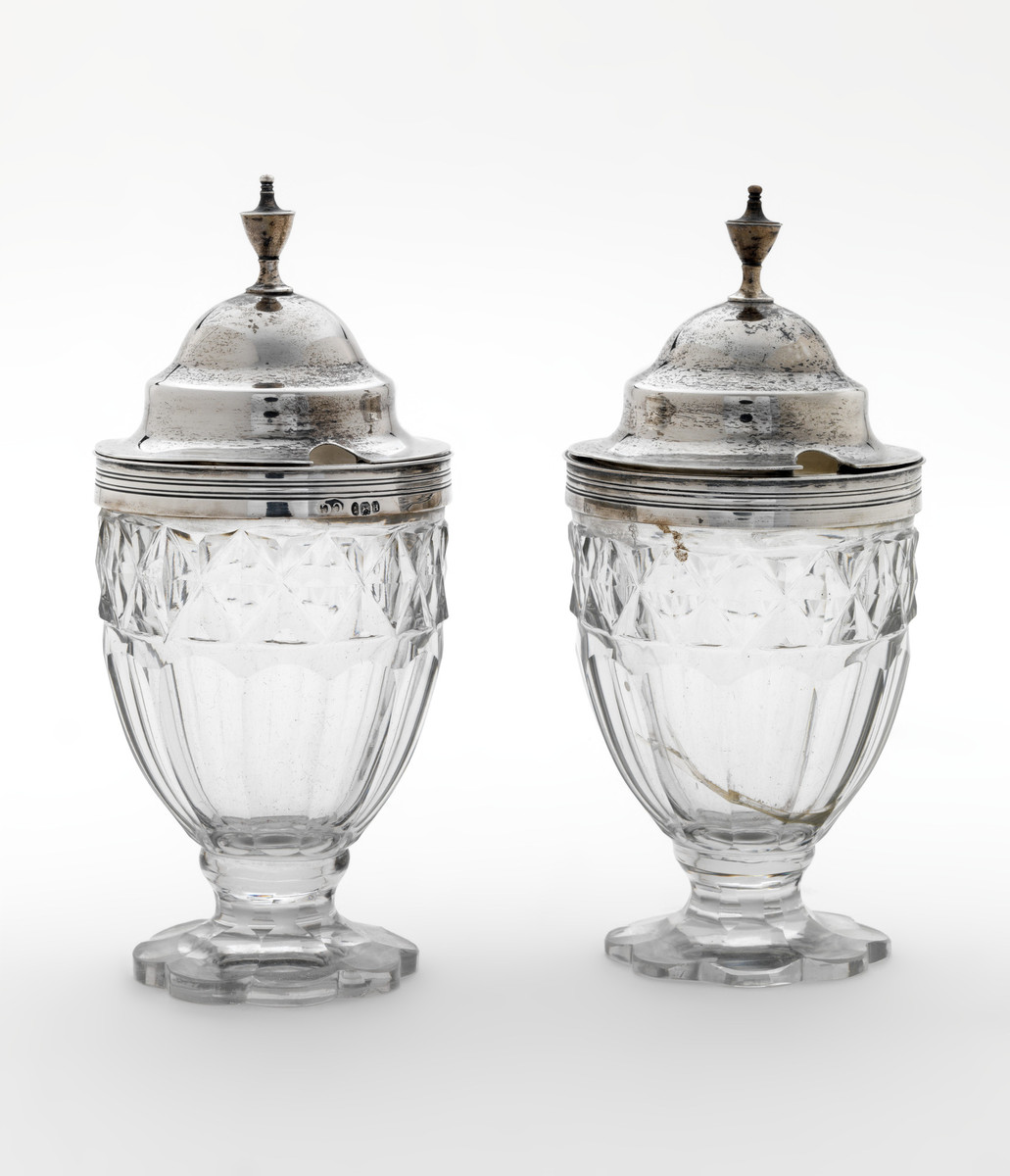 Charles Chesterman (British; English), pair of mustard pots, 1803